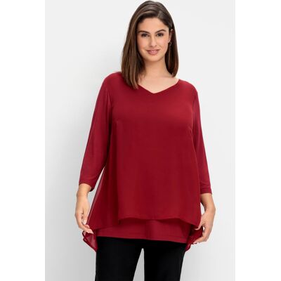 sheego Blusenshirt rubinrot 40/42 female sheego Blusenshirt rubinrot 40/42 female