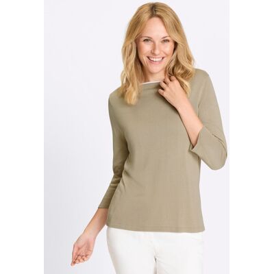 Witt 3/4-Arm-Pullover beige-weiß 42 female Witt 3/4-Arm-Pullover beige-weiß 42 female