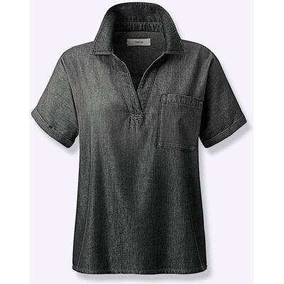 heine Jeansbluse black denim 50 female heine Jeansbluse black denim 50 female