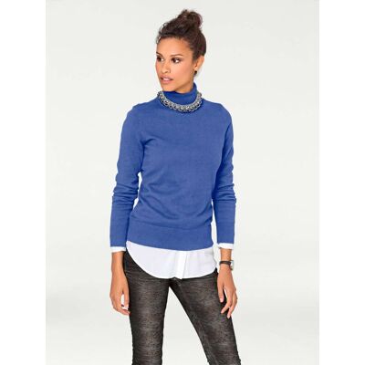 heine Rollkragenpullover royalblau 46 female heine Rollkragenpullover royalblau 46 female