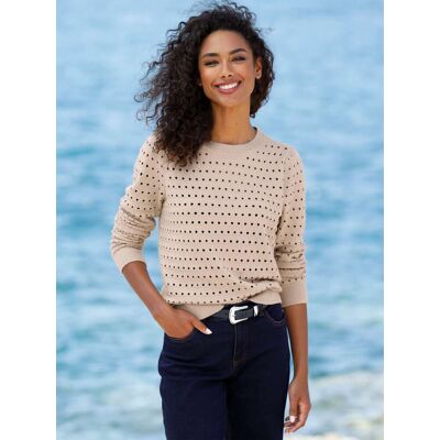 heine Feinstrickpullover beige 44 female heine Feinstrickpullover beige 44 female
