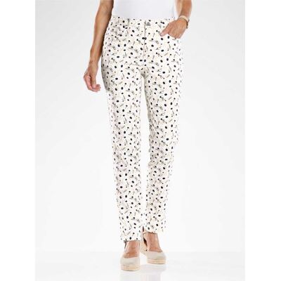 Witt Stretch-Hose sand-dunkelblau-bedruckt 20 female Witt Stretch-Hose sand-dunkelblau-bedruckt 20 female