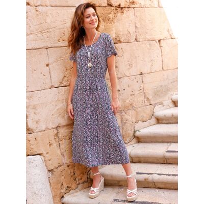 Witt Jerseykleid marine-orchidee-bedruckt 44 female Witt Jerseykleid marine-orchidee-bedruckt 44 female