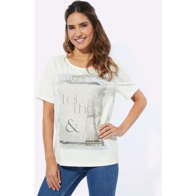 Witt Kurzarmshirt ecru-steingrau 54 female Witt Kurzarmshirt ecru-steingrau 54 female
