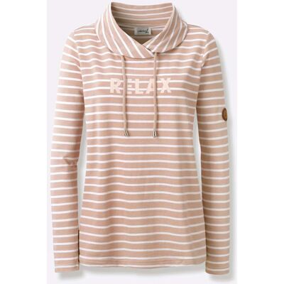 Witt Sweatshirt puder-weiß-geringelt 36 female Witt Sweatshirt puder-weiß-geringelt 36 female