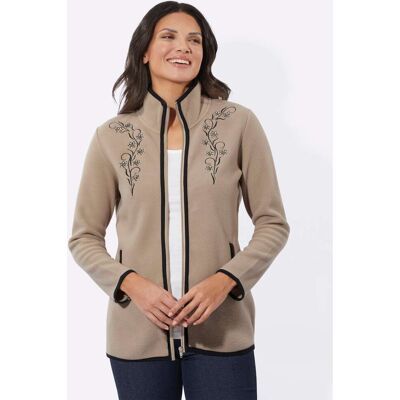 Witt Fleecejacke sesam-schwarz 50 female Witt Fleecejacke sesam-schwarz 50 female