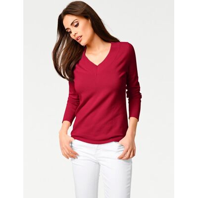 heine V-Ausschnitt-Pullover rot 44 female heine V-Ausschnitt-Pullover rot 44 female