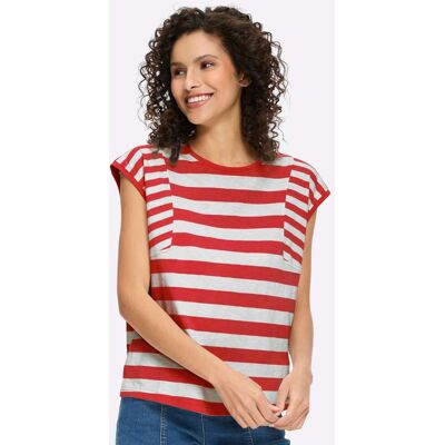 heine Streifenshirt rot-weiß-gestreift 38 female heine Streifenshirt rot-weiß-gestreift 38 female