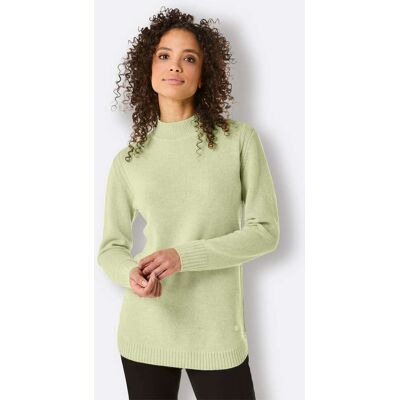CREATION L PREMIUM Stehkragenpullover pistazie-meliert 40 female CREATION L PREMIUM Stehkragenpullover pistazie-meliert 40 female
