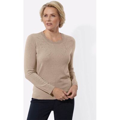 Witt Langarm-Pullover beige-meliert 52 female Witt Langarm-Pullover beige-meliert 52 female