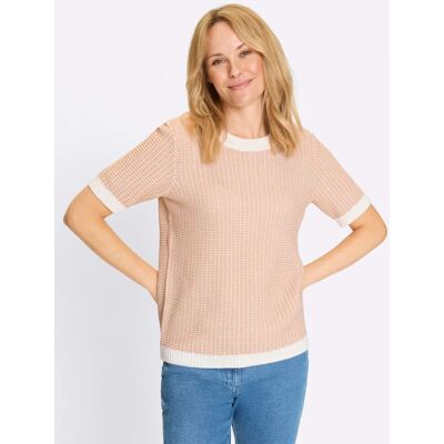 Witt Kurzarmpullover beige-ecru-gemustert 38 female Witt Kurzarmpullover beige-ecru-gemustert 38 female