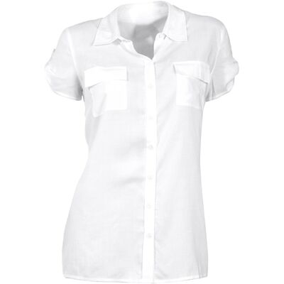 heine Kurzarm-Bluse weiß 40 female heine Kurzarm-Bluse weiß 40 female