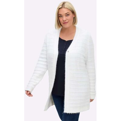 sheego Strickjacke ecru 44/46 female sheego Strickjacke ecru 44/46 female