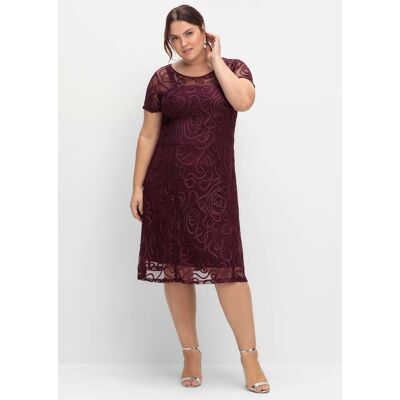 sheego Cocktailkleid aubergine 46 female sheego Cocktailkleid aubergine 46 female
