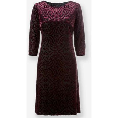 Witt Samtkleid burgund-gemustert 54 female Witt Samtkleid burgund-gemustert 54 female