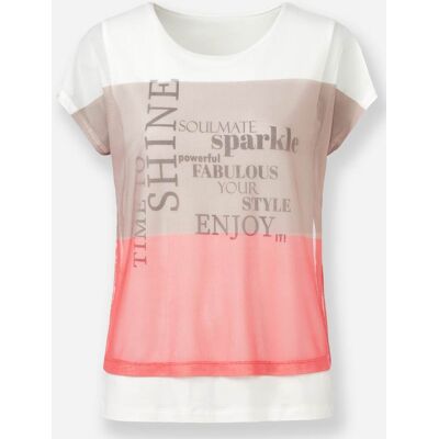 heine Print-Shirt ecru-sesam-bedruckt 46 female heine Print-Shirt ecru-sesam-bedruckt 46 female