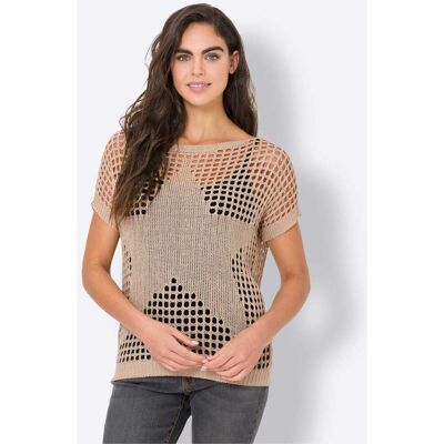 heine Ajourpullover sand 36 female heine Ajourpullover sand 36 female