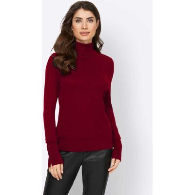 heine Rollkragenpullover dunkelrot 36 female heine Rollkragenpullover dunkelrot 36 female