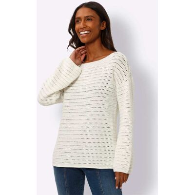 heine Ajourpullover ecru 50 female heine Ajourpullover ecru 50 female