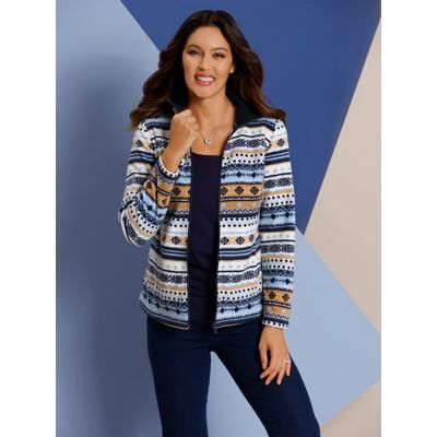 Witt Fleecejacke weiß-marine-bedruckt 52 female Witt Fleecejacke weiß-marine-bedruckt 52 female