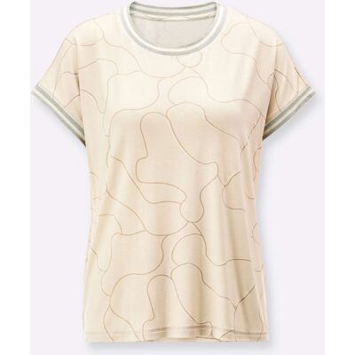 Witt Rundhalsshirt sand-champagner-bedruckt 52 female Witt Rundhalsshirt sand-champagner-bedruckt 52 female