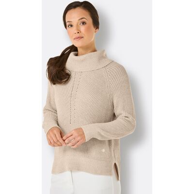 CREATION L PREMIUM Rollkragenpullover beige-champagner-meliert 38 female CREATION L PREMIUM Rollkragenpullover beige-champagner-meliert 38 female