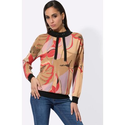 Witt Langarm-Pullover beige-apricot-bedruckt 44 female Witt Langarm-Pullover beige-apricot-bedruckt 44 female