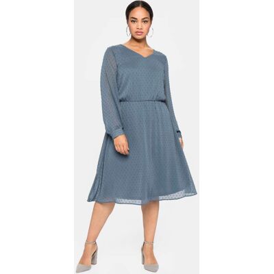 sheego Chiffonkleid stahlblau 58 female sheego Chiffonkleid stahlblau 58 female