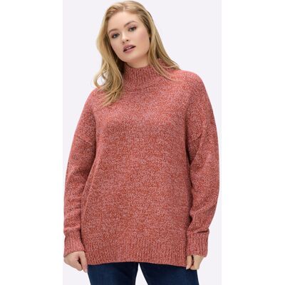 sheego Pullover rostrot-meliert 56/58 female sheego Pullover rostrot-meliert 56/58 female