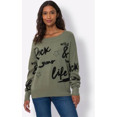 heine Strickpullover khaki 42 female heine Strickpullover khaki 42 female