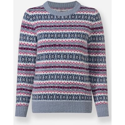 Witt Jacquardpullover taubenblau-erika-gemustert 54 female Witt Jacquardpullover taubenblau-erika-gemustert 54 female