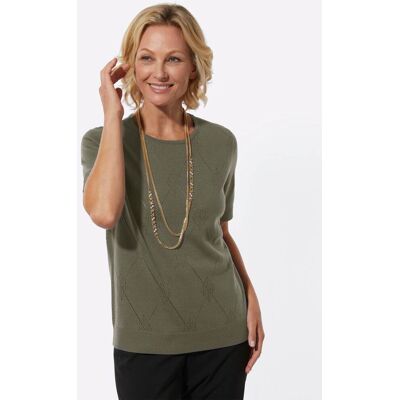 Witt Rundhalspullover khaki 48 female Witt Rundhalspullover khaki 48 female