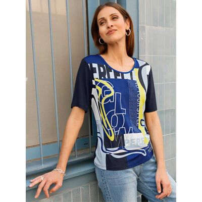 Witt Kurzarmshirt weiß-marine-bedruckt 54 female Witt Kurzarmshirt weiß-marine-bedruckt 54 female