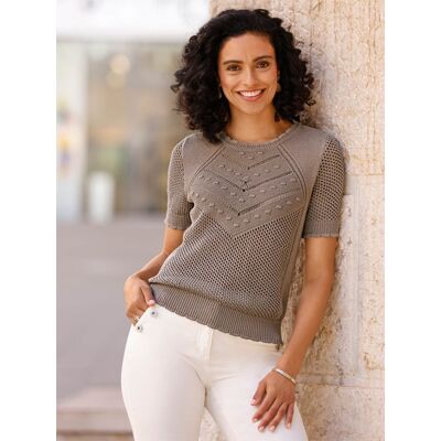 Witt Ajourpullover taupe 54 female Witt Ajourpullover taupe 54 female