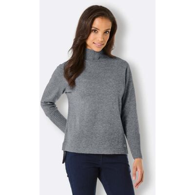 CREATION L PREMIUM Rollkragenpullover rauchblau-steingrau-meliert 46 female CREATION L PREMIUM Rollkragenpullover rauchblau-steingrau-meliert 46 female