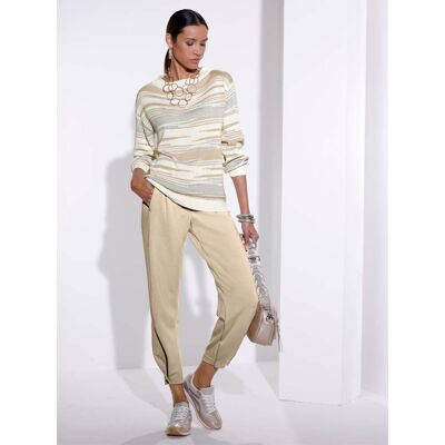 Witt Jacquardpullover sand-ecru-gemustert 50 female Witt Jacquardpullover sand-ecru-gemustert 50 female