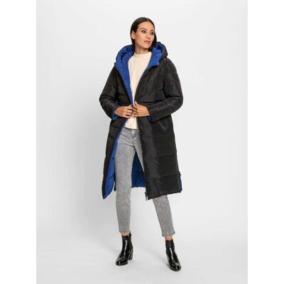 heine Steppmantel schwarz-royalblau 40 female heine Steppmantel schwarz-royalblau 40 female