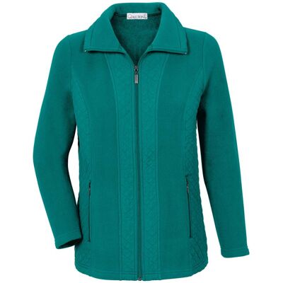 CASUAL LOOKS Türkis gesteppte Webeinsätze Jacke - Jacke CASUAL LOOKS Türkis gesteppte Webeinsätze Jacke - Jacke