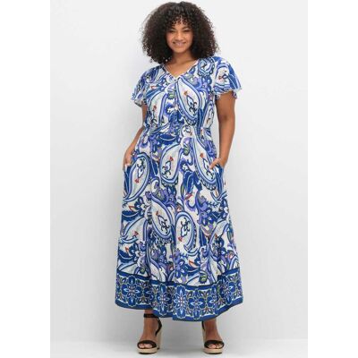 sheego by Joe Browns Maxikleid offwhite-gemustert 42 female sheego by Joe Browns Maxikleid offwhite-gemustert 42 female