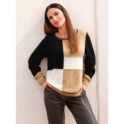 Witt Langarm-Pullover camel-schwarz 40 female Witt Langarm-Pullover camel-schwarz 40 female