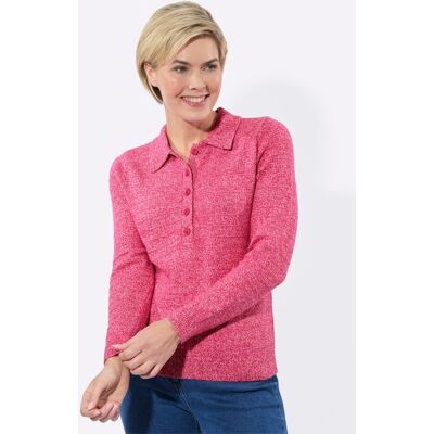 Witt Polopullover pink-ecru-meliert 52 female Witt Polopullover pink-ecru-meliert 52 female