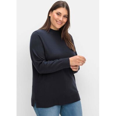 sheego Feinstrickpullover tiefblau 56/58 female sheego Feinstrickpullover tiefblau 56/58 female