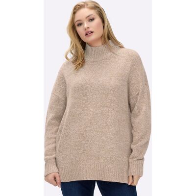 sheego Pullover beige-meliert 48/50 female sheego Pullover beige-meliert 48/50 female