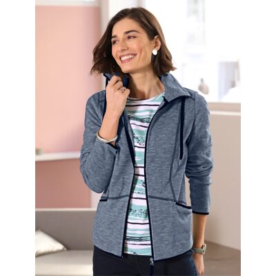 Witt Fleecejacke jeansblau-meliert 46 female Witt Fleecejacke jeansblau-meliert 46 female