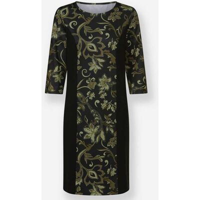 Witt Jerseykleid schwarz-oliv-bedruckt 38 female Witt Jerseykleid schwarz-oliv-bedruckt 38 female