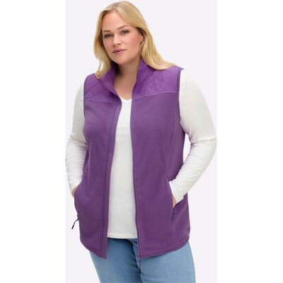 sheego Fleeceweste lila 44 female sheego Fleeceweste lila 44 female