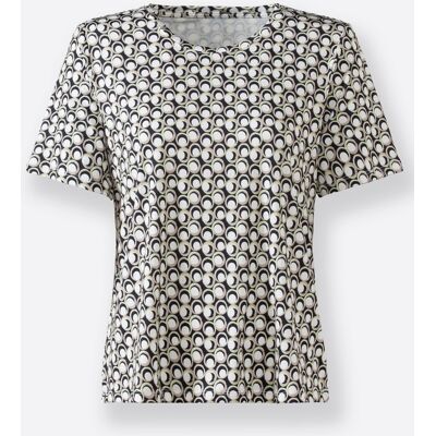 Witt Rundhalsshirt pistazie-marine-bedruckt 38 female Witt Rundhalsshirt pistazie-marine-bedruckt 38 female