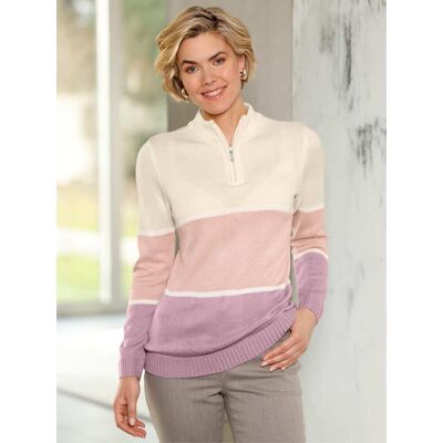 Witt Pullover mauve-champagner-geringelt 44 female Witt Pullover mauve-champagner-geringelt 44 female