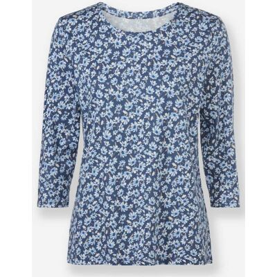 Witt Rundhalsshirt rauchblau-bleu-bedruckt 52 female Witt Rundhalsshirt rauchblau-bleu-bedruckt 52 female