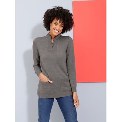 Witt Stehkragenpullover grau-meliert 48 female Witt Stehkragenpullover grau-meliert 48 female